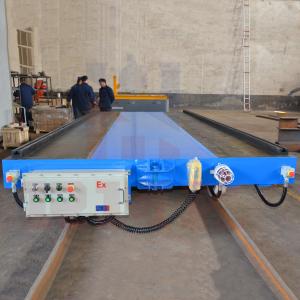 China Aluminium Product Manufacturing Industry Flat Transfer Cart On Rail supplier