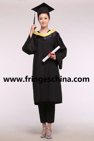 Custom College/University Graduation Gown-100% Matte Polyester Customized