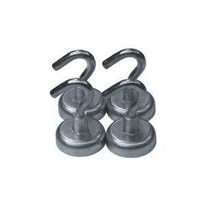China Permanent Type and Cup Shape Shape Customized Neodymium Pot Magnet with Ring Hooks supplier