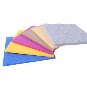 Sound Proof Fireproof 9Mm Decorative Acoustic Panel 48 Colors