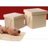 LUXURY paper wooden gift box wedding paper packaging boxes/ flat folding