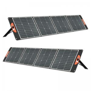 200W Foldable Portable Solar Panels 22% Efficiency Mono Solar Cell With USB Output
