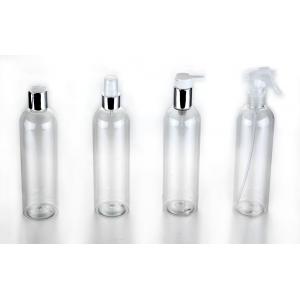China Shampoo Cylinder Cosmetics Plastic Bottles , PET 100ml Spray Bottle supplier