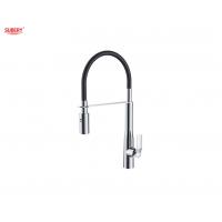 China Modern Single Lever Chrome Brass Kitchen Sink Faucets OEM on sale