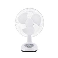 SMD Light 12 Inch Rechargeable Table Fan 2 Speed DC Copper Motor