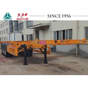 China 40 FT Tri Axles Skeletal Container Trailer With Superior Carrying Capacity wholesale