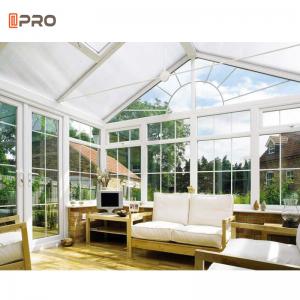 Winter Garden Sun Anodised Glass Florida Room Conservatory Slant Roof Aluminium