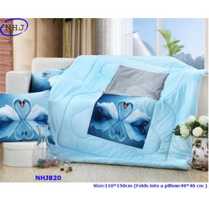 China bedding cover 3D design printed quilt pillow supplier