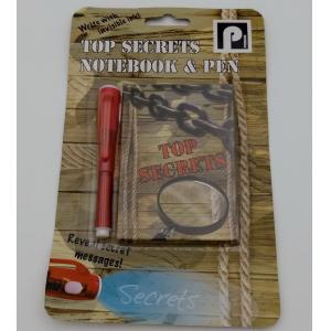 China Note book with pen top secrets cartoon design notebook wholesale