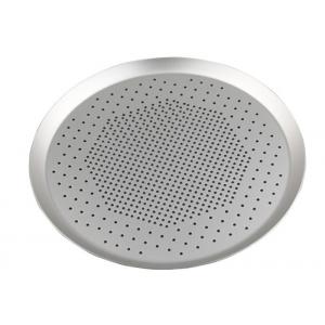 1.6mm Anodized Aluminum Perforated Pizza Pan With Round Punching Food Grade 15 Inch