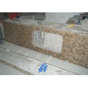 China Baltic Gold Granite Stone Slab Countertop Solid Surface Vanity Tops For Bathroom supplier