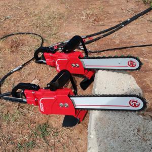 China emery 15inch Hydraulic Concrete Chain Saw with HTMA quick disconnect coupling supplier