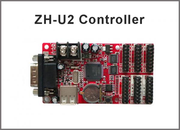 5V ZH-U2 P10 LED display module USB control card Single/Dual Color LED Big