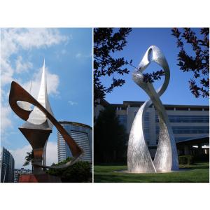 Design city mall plaza park campus large stainless steel art modern abstract creative sculpture furnishings
