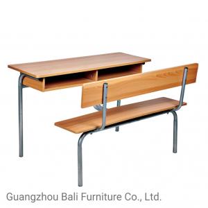 China Wooden Classroom Table Chair Set For Study Students PVC Cover Edge supplier