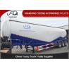 China High Capacity 3 Axle Bulk Cement Trailer , Tanker Truck Trailer Double Cabins wholesale