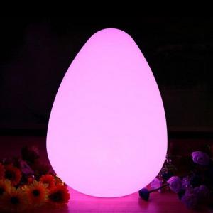 Plastic Outdoor Egg Shaped LED Lights 4400mah With Waterdrop Style