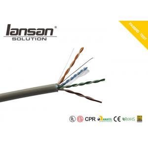 China BC Copper Cat5e Lan Cable 24AWG 305m / Box 4 Pair FTP PVC HDPE supplier