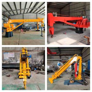 China 10T 20T Long Boom Mobile Harbour Crane Slewing Deck Marine Telescopic Crane supplier