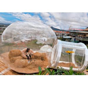 China Hotel Inflatable Crystal Bubble House Tent With Airtight Tunnel supplier