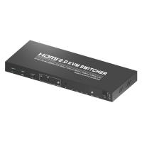 276x110x25mm 4K 4 x 1 HDMI DP KVM Switch