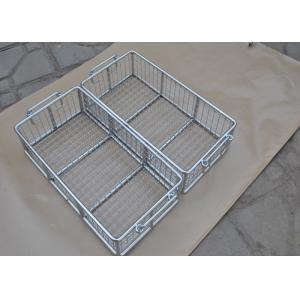 China 304 316 316L Stainless Steel Metal Wire Basket With Polishing Food Grade wholesale