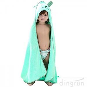 China Soft Baby Hooded Towel Bear Ear , Personalized Hooded Bath Towels For Kids  supplier