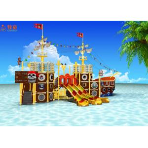 China Indoor Water Park Pool Water Slide Colorful Pirate Ship Heat Resistant Material wholesale
