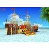 China Indoor Water Park Pool Water Slide Colorful Pirate Ship Heat Resistant Material wholesale