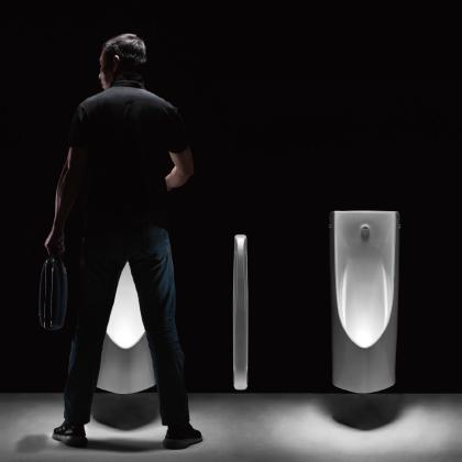 Modern Design Wall Mounted Sensor Urinal WC Bathroom Men Urinal Flush Ceramic Wall hung for Hotel Use