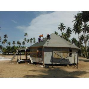 Light Steel Roof Truss Prefab Bench Hotel / Island Resort Beach Overwater Bungalow