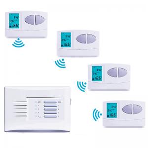 China 7 Day Programmable Temperature Control Heating Room Thermostat with Battery supplier