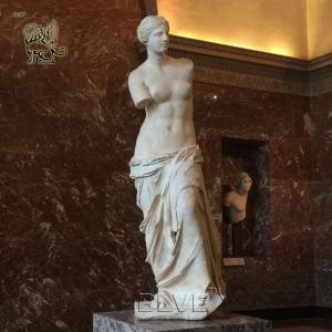 BLVE White Marble Life Size Roman Venus Goddess Statue Aphrodite Stone Sculpture Famous Greek God Naked Woman Handcarved