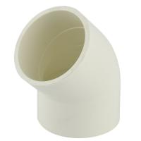 China Round Head Code 45 Degree Socket Elbow for Water Supply Sch40 Plastic PVC Pipe Fitting on sale