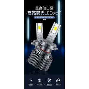 55W Mini LED Headlight Bulbs H4 4950LM 6500K 55mil Car Headlamp