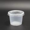 China 一回使用可能な透明の小さなミニ食品容器 蓋ユニット付きのプラスチックソースカップ wholesale