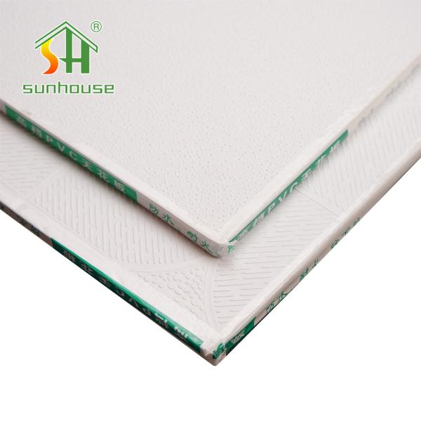 PVC Ceiling Panel and Gypsum Board Ceiling in 595x595mm 600x600mm 603x603mm Sizes with Moisture Fireproof and Easy Installation