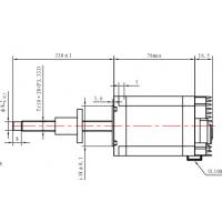 China NEMA 23 Integrated External Lead Screw Stepper Motor 2N.M Integrated Captive Step Motor on sale