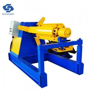 China                  5 Tons Hydraulic Decoiler with Heading Support/Metal Coils Distributor              supplier