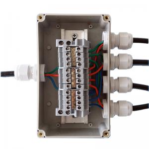 IP65 Waterproof Electrical Cable Distribution Terminal Blocks Junction Box 158*90*60mm
