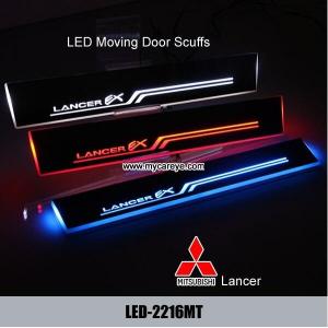Mitsubishi Lancer car door welcome lights LED Moving Door sill Scuff for sale