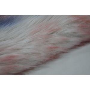 Gradient three colors Long Hair Fur Fabric 150cm Fake Fox，Provide ultimate warmth and comfort for winter home decor