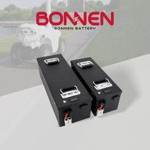 Black  72V 50Ah Lithium Ion Battery Robotic Power Battery For AGV EVS