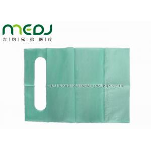 China Soft Custom Printed Disposable Bibs 2 Ply Paper And 1 Ply PE Film Material supplier