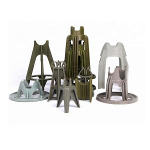 Customized Abs Dome Cap Plastic Chair Spacer 50 / 65mm Concrete Rebar