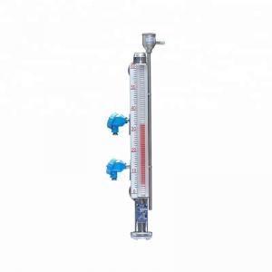 China Simple Structure Side Mounted Magnetic Level Gauge With Transmitter supplier