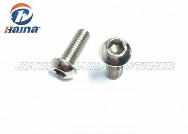 Hexagon Socket Button Head Stainless Steel Machine Screws , Hex Head Screws