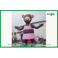 China Pink Lovely Inflatable Bear Inflatable Cartoon Character For Advertising on sale