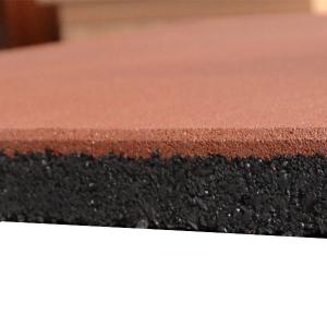 China Anti Slip Rubber Flooring Tile Home Gym Shock Absorption SBR 8mm Gym Mat supplier