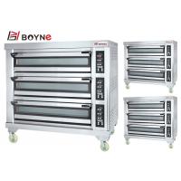 China Bakery Shop High End 20~400°C Commercial Bakery Three Deck Nine Trays Bread Oven on sale